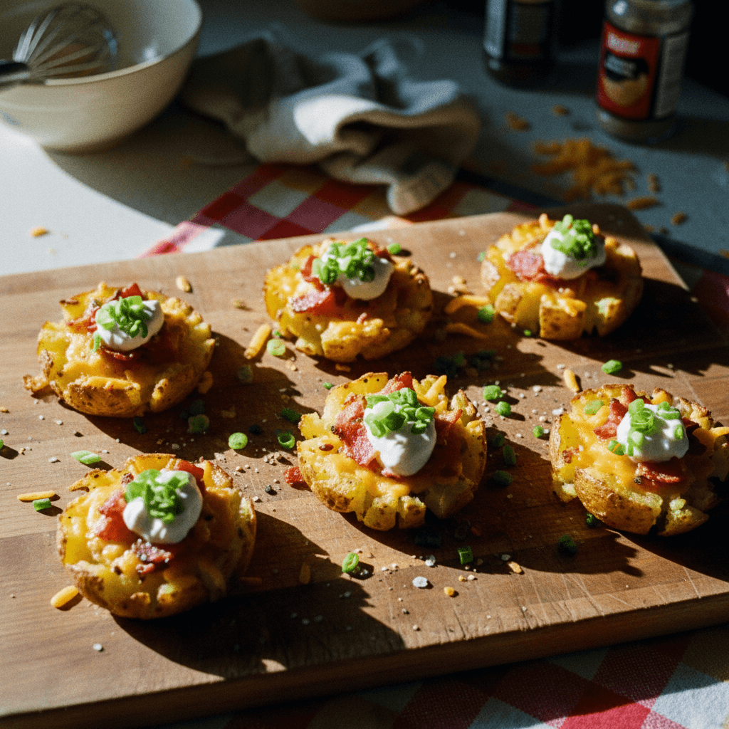 Loaded Smashed Potato Cups