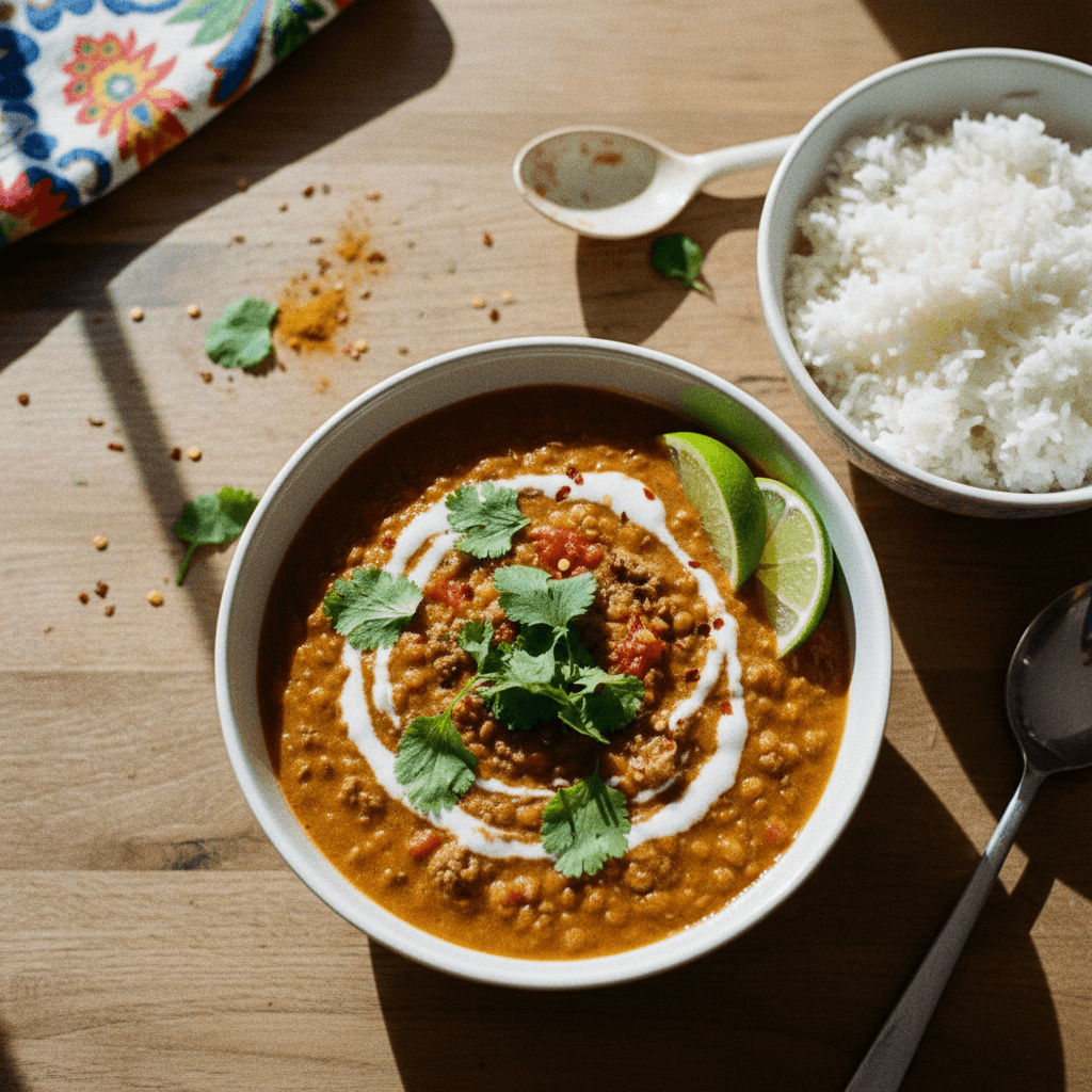Creamy Coconut Red Lentil Curry