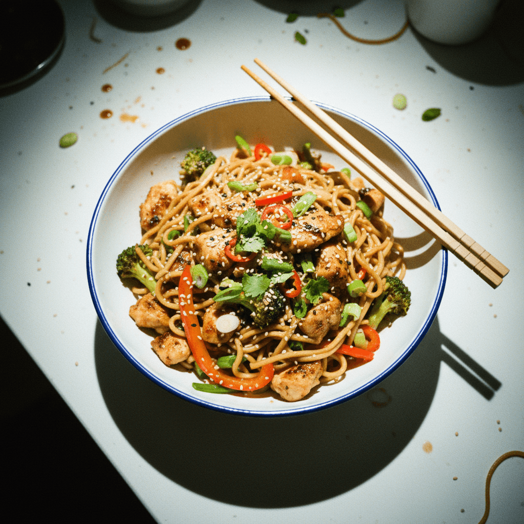 Wolf's Wok-Fired Chicken Noodle Chaos!