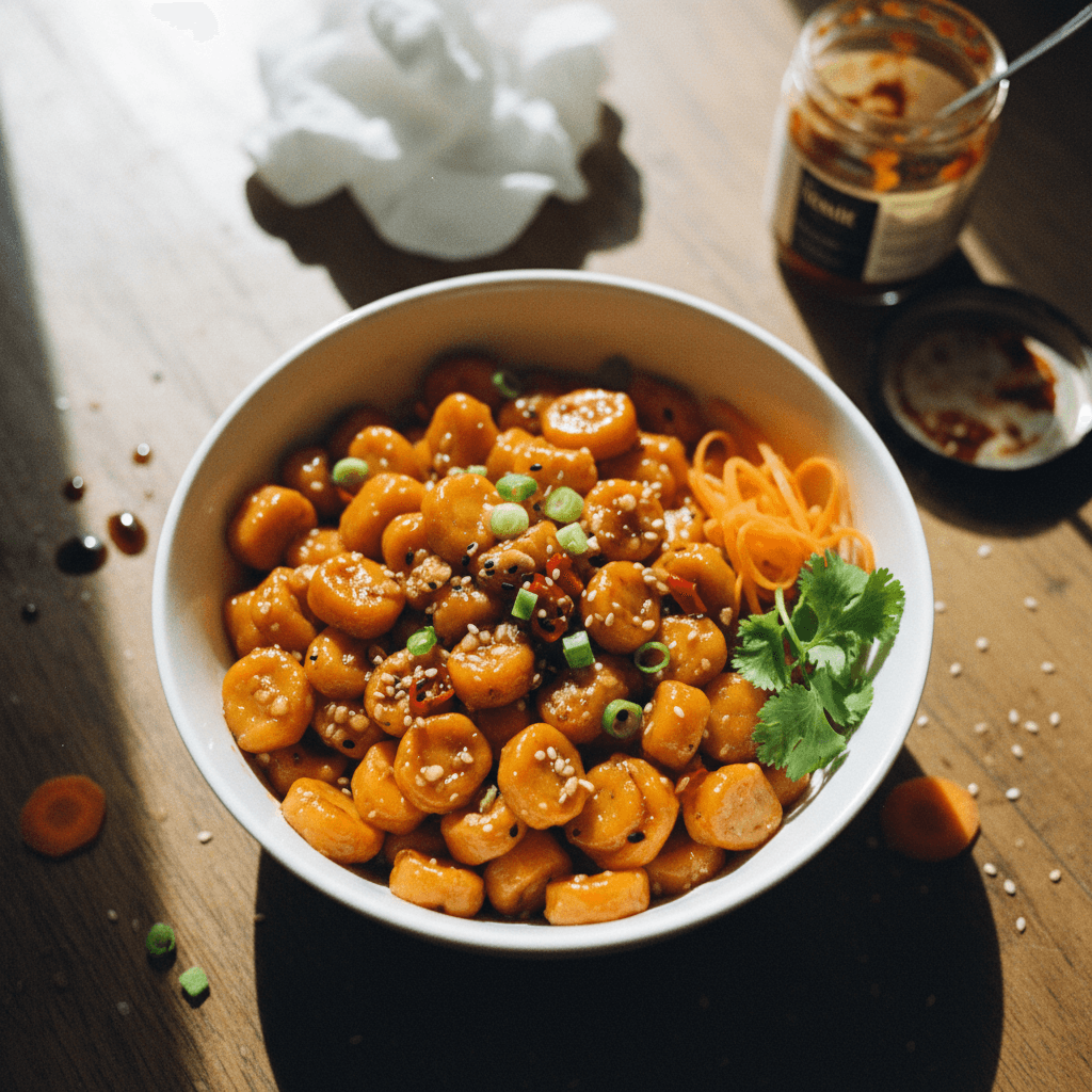 Carrot Button Noodles