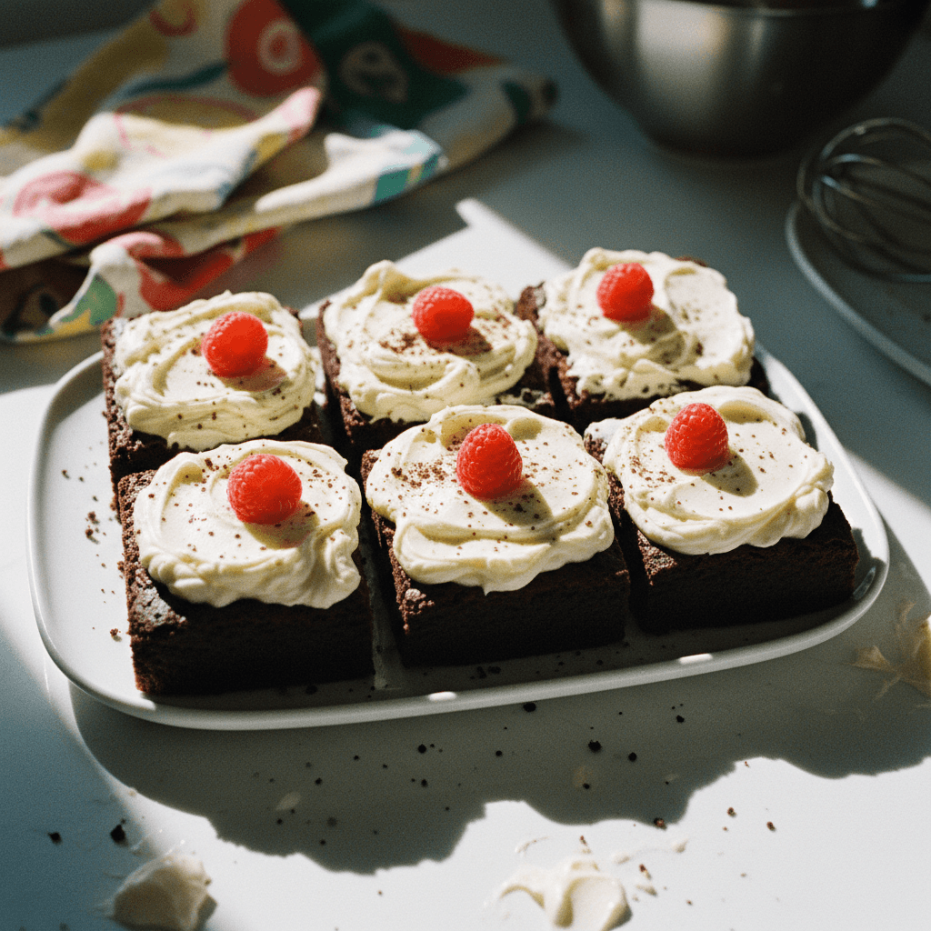 Chocolate Brownies with Cream Cheese Frosting