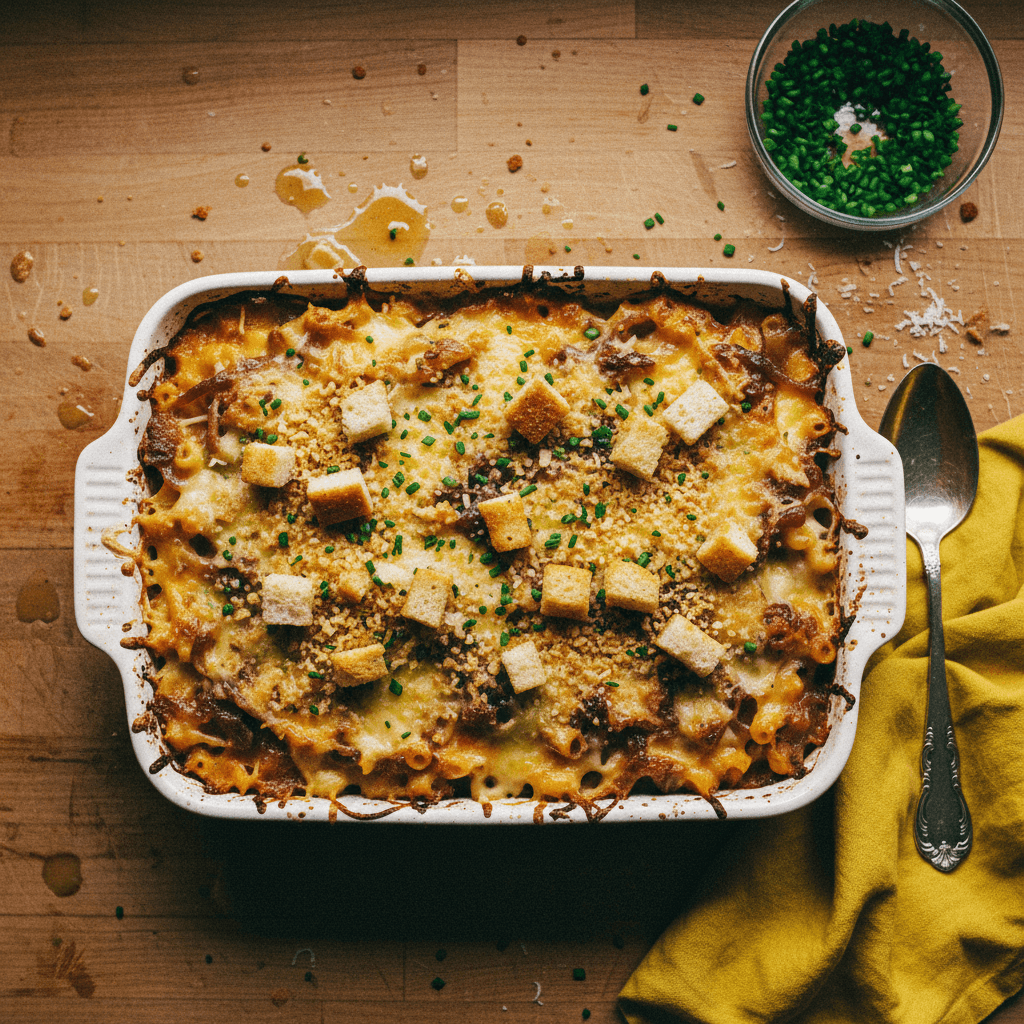 French Onion Mac and Cheese