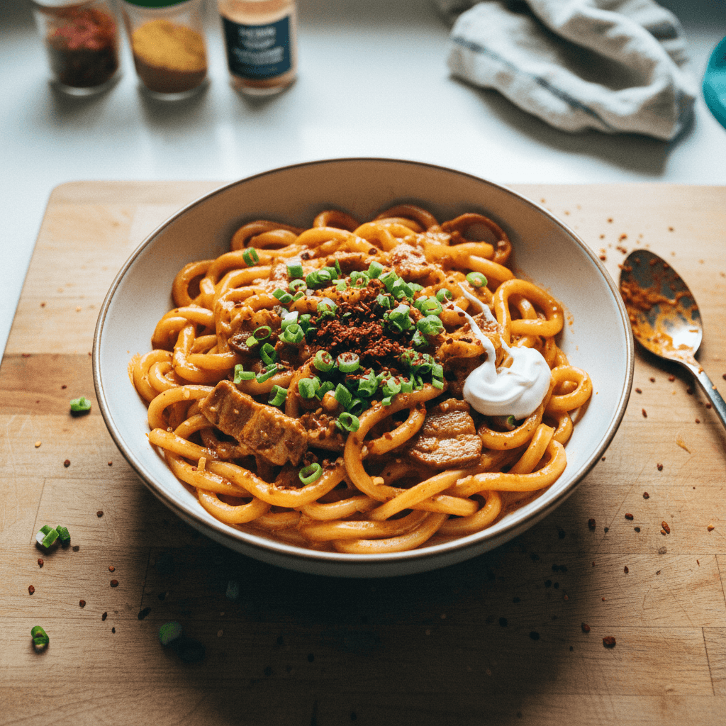 Creamy Gochujang Udon