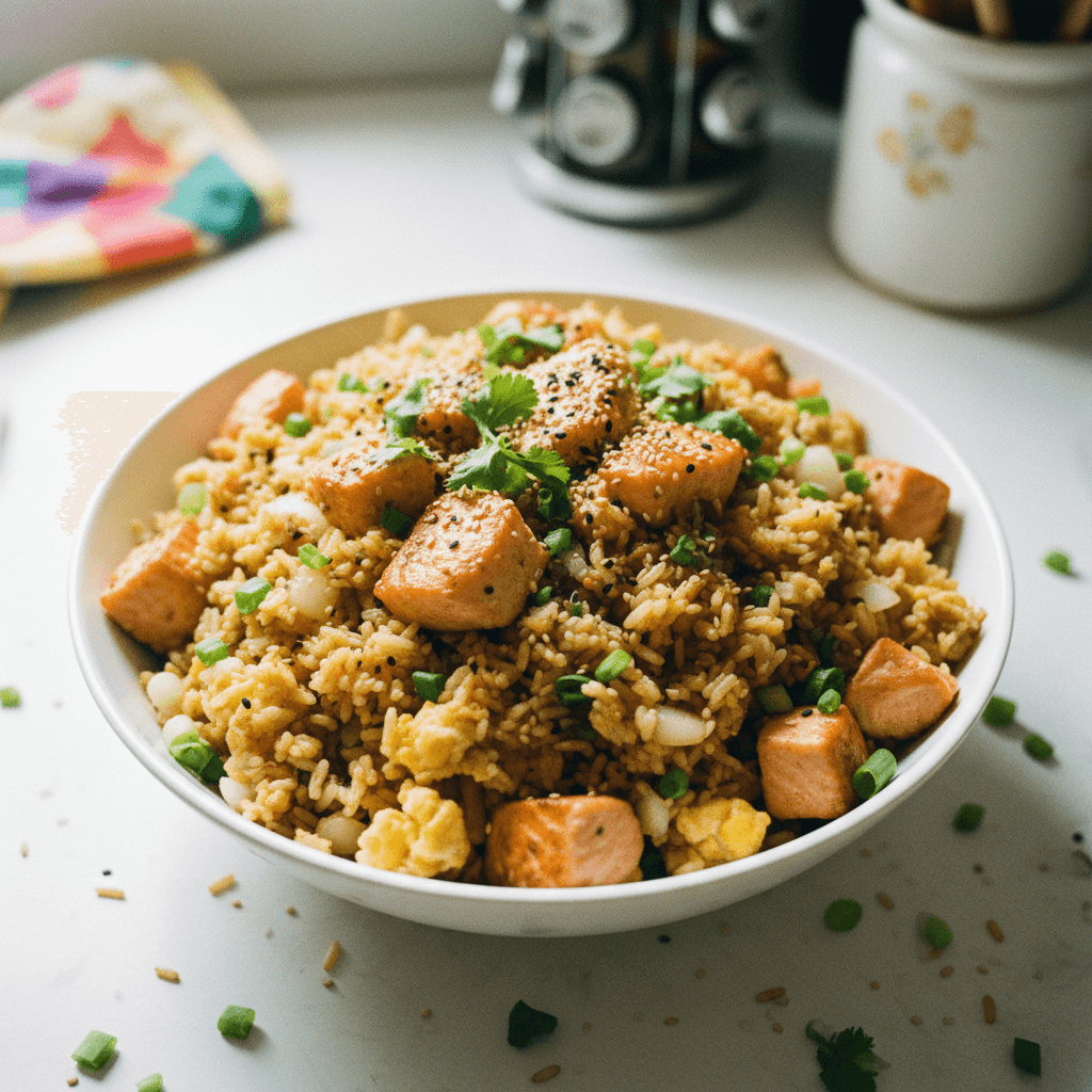 Easy Salmon Fried Rice