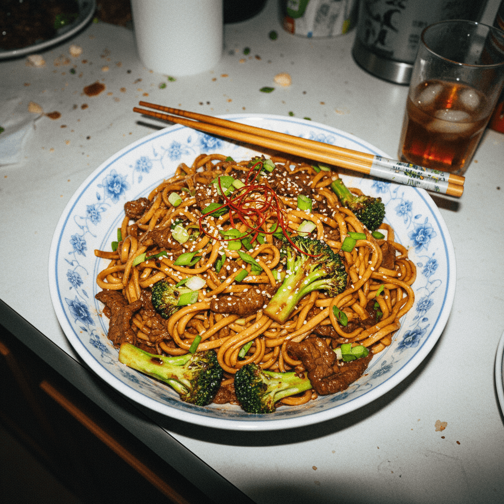 Beef and Broccoli Lo Mein