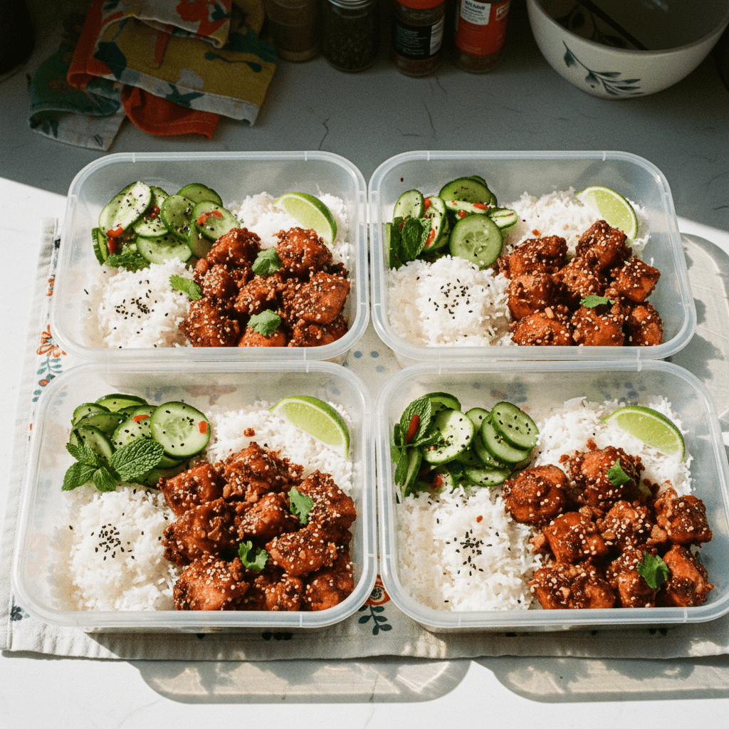 Chilli Crunch Chicken Meal Prep