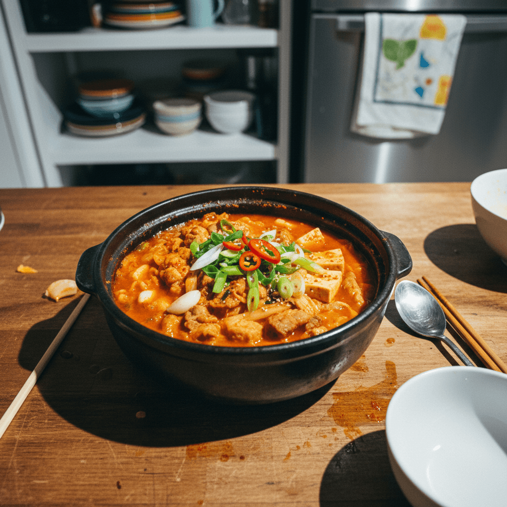 Kimchi and Pork Stew (Kimchi Jjigae)