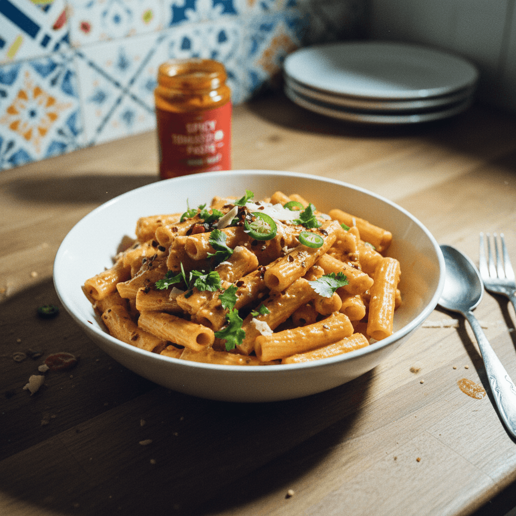 The BEST Spicy Rigatoni