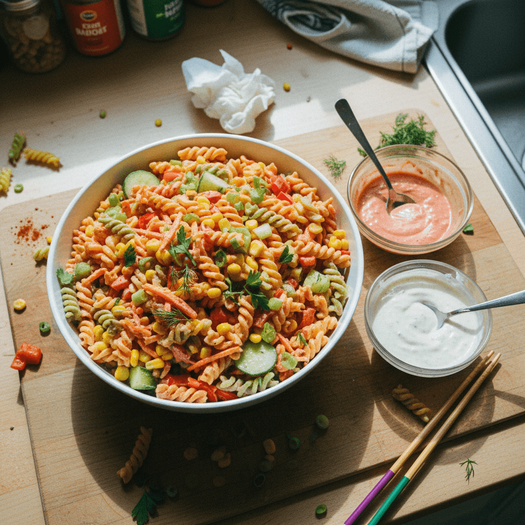 سلطة باستا بصوص ألف جزيرة