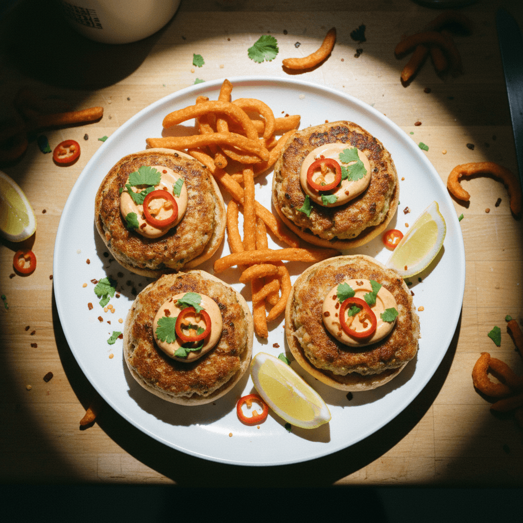 Spicy Maryland Crab Cake Sliders with Old Bay Aioli