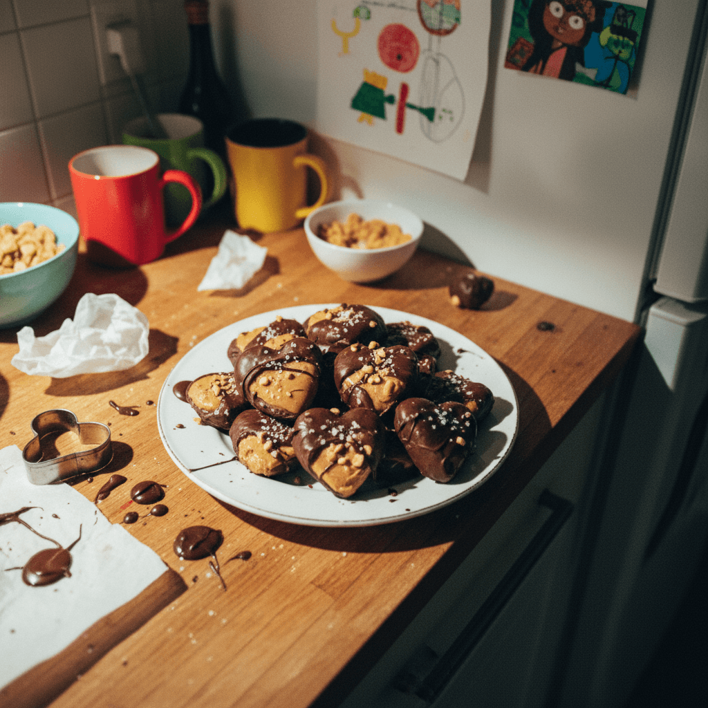 Homemade Peanut Butter Hearts