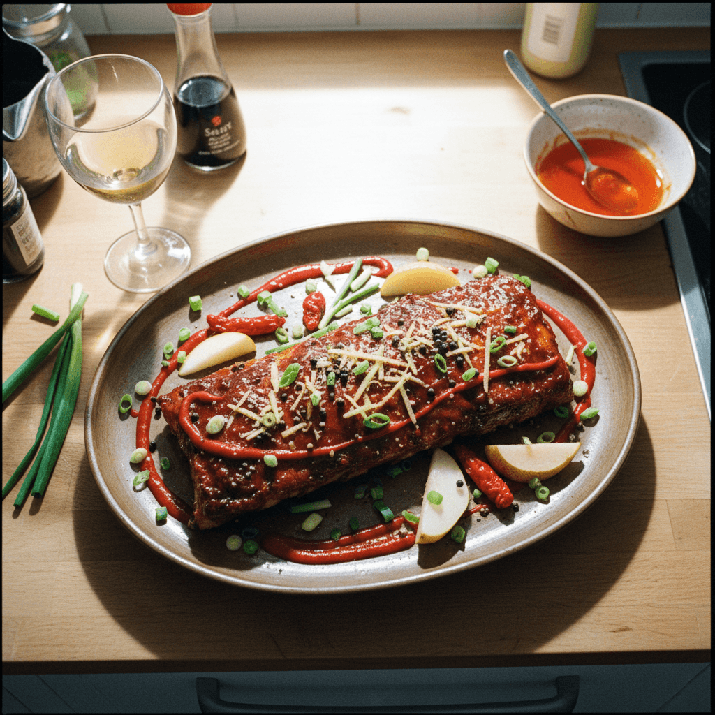 Costillar Coreano Glaseado