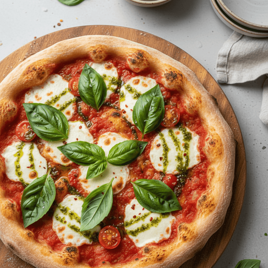 Margherita Pizza with Fresh Basil