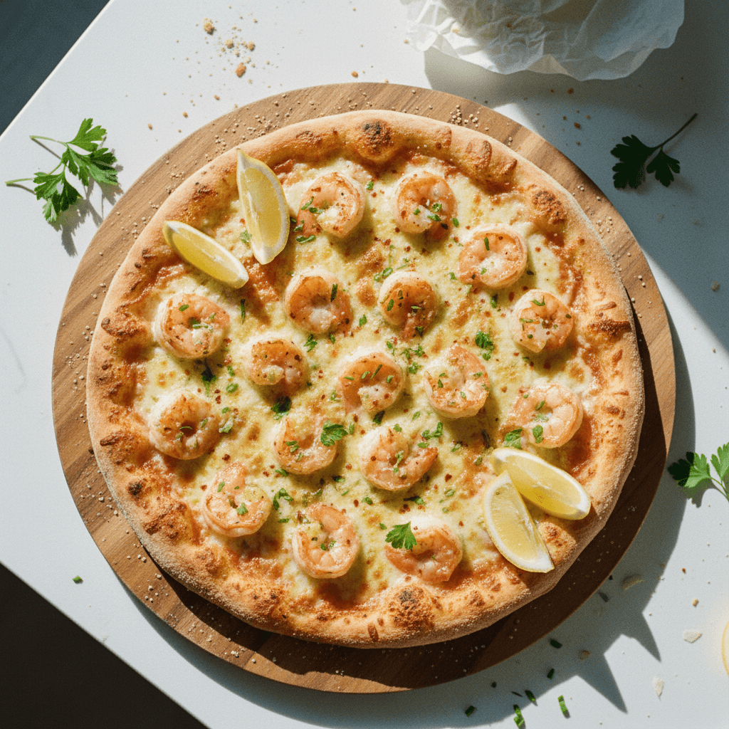 Shrimp Scampi Pizza