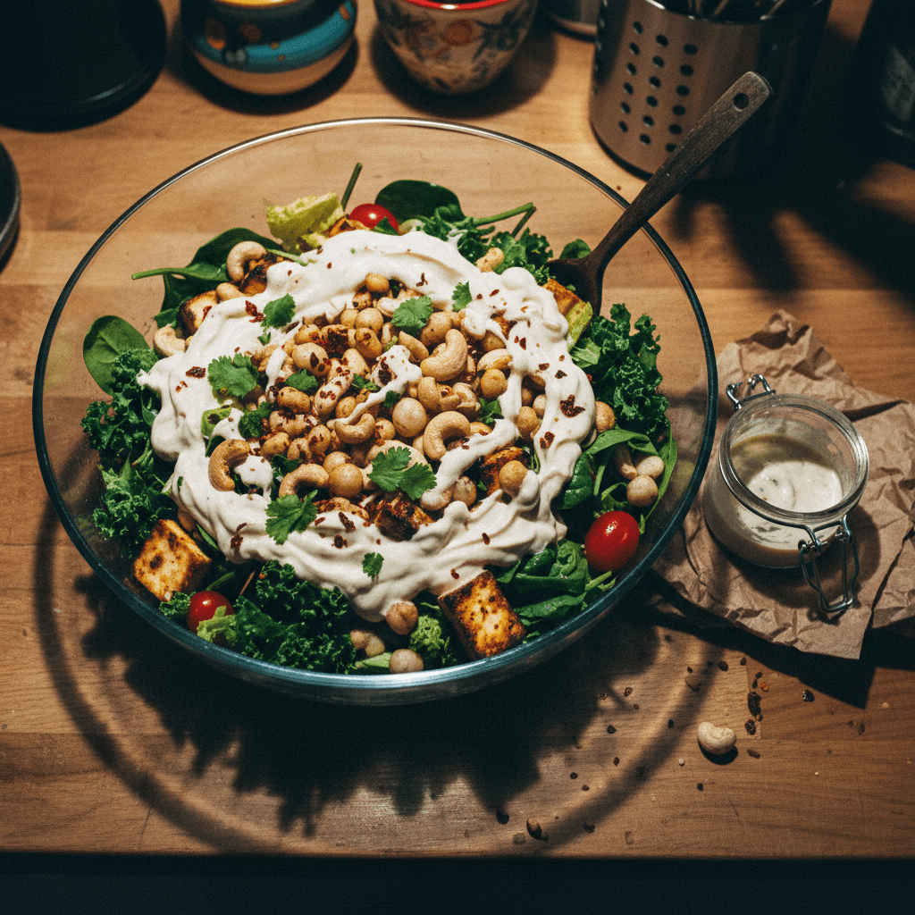 High Protein Vegetarian Salad Bowl