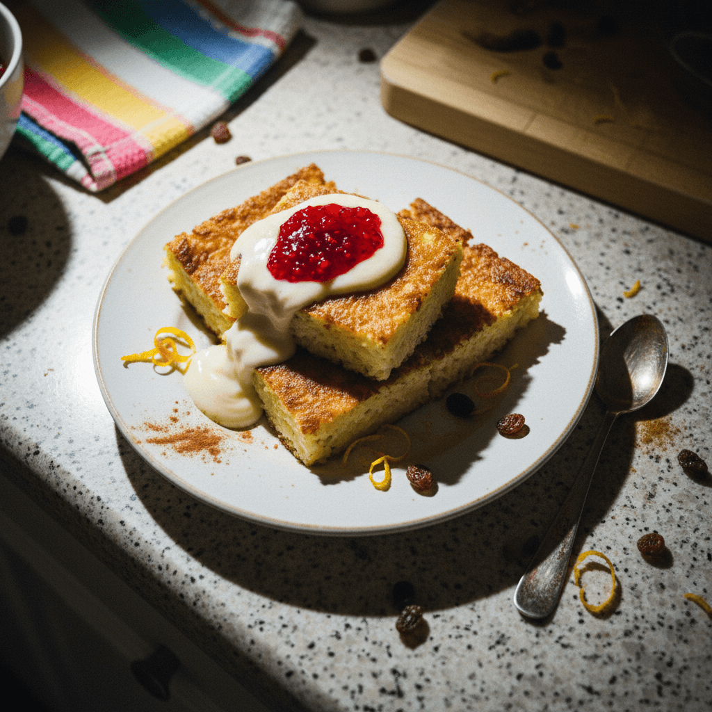 Fried Lokshen Pudding