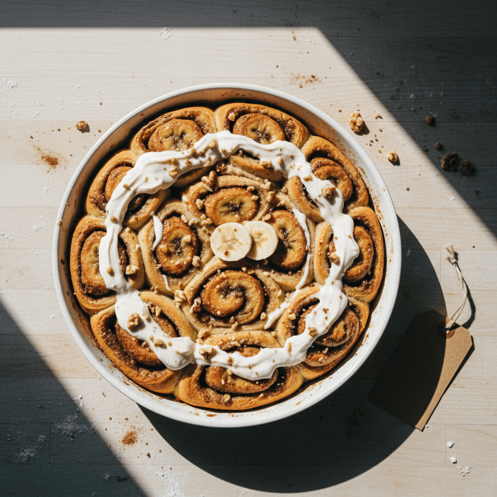 Banana Bread Cinnamon Rolls