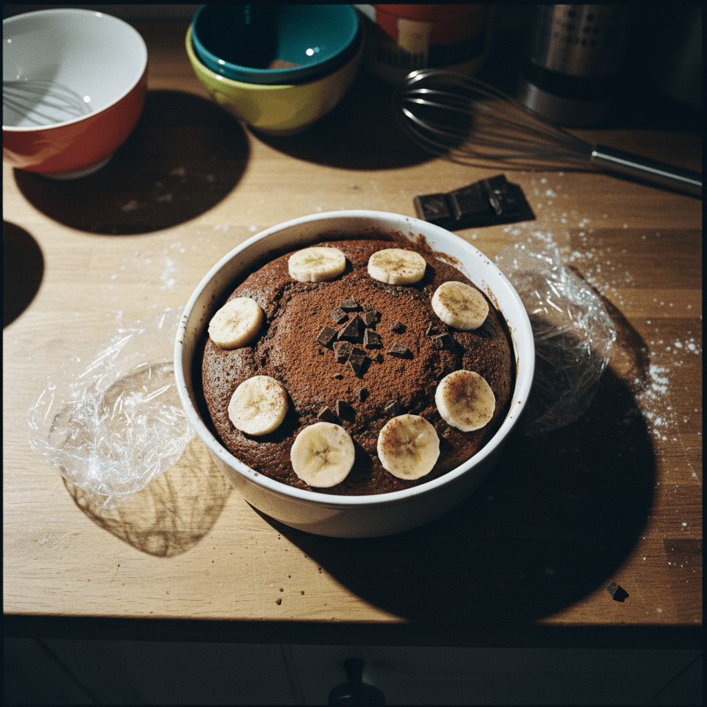 Pan de Chocolate Sin AzĂșcar al Microondas