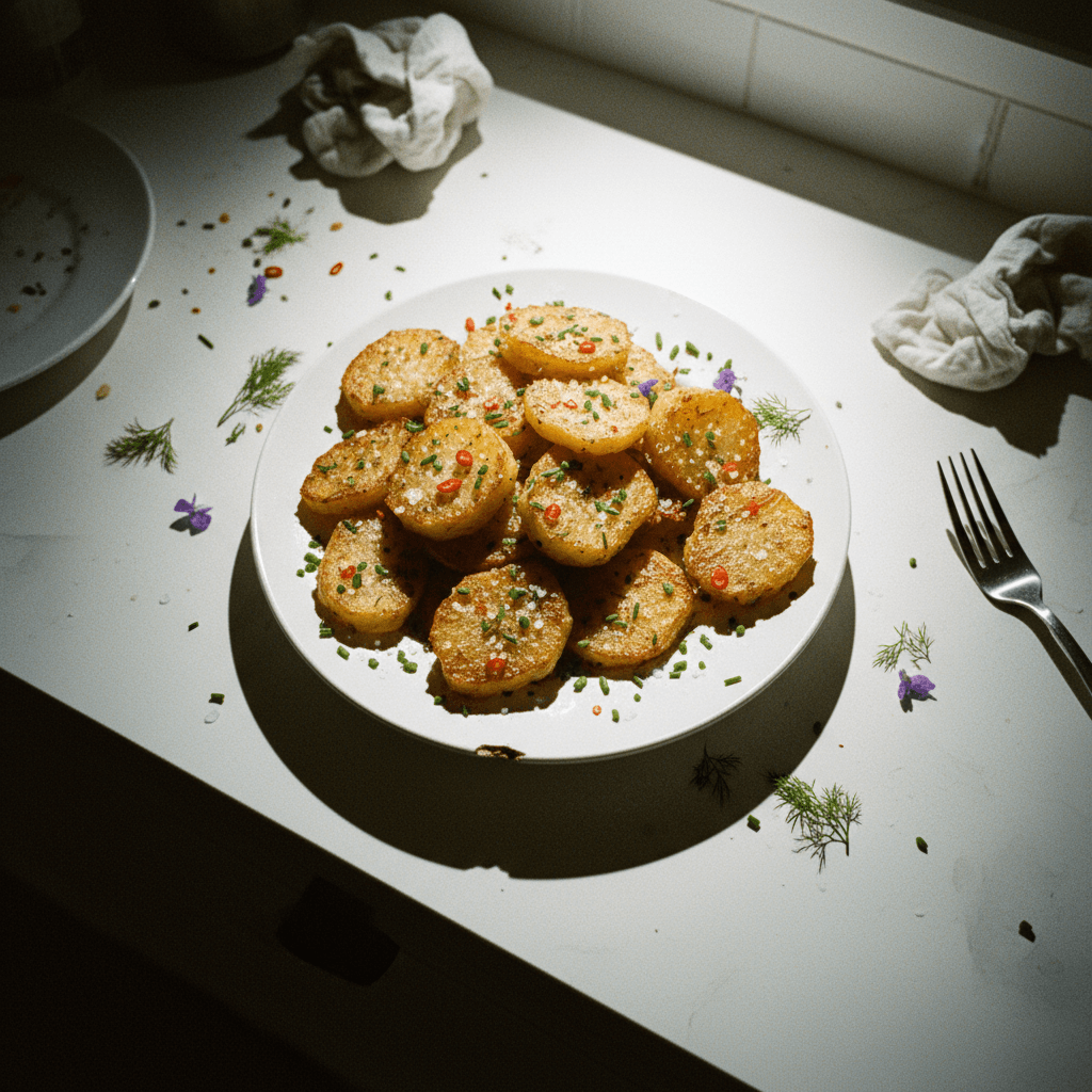 Crispy Potato Pavé Chips
