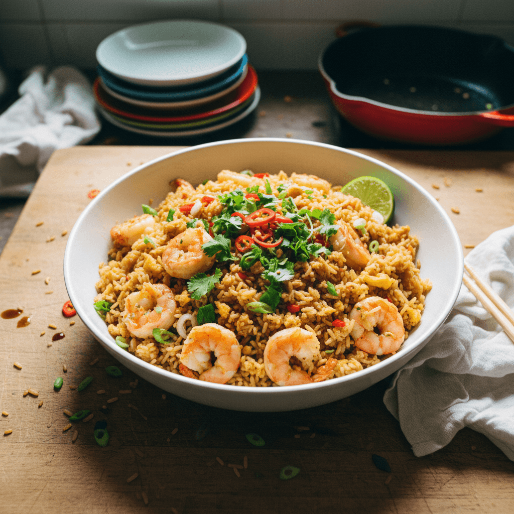 Wok-Fired Shrimp & Egg Fried Rice