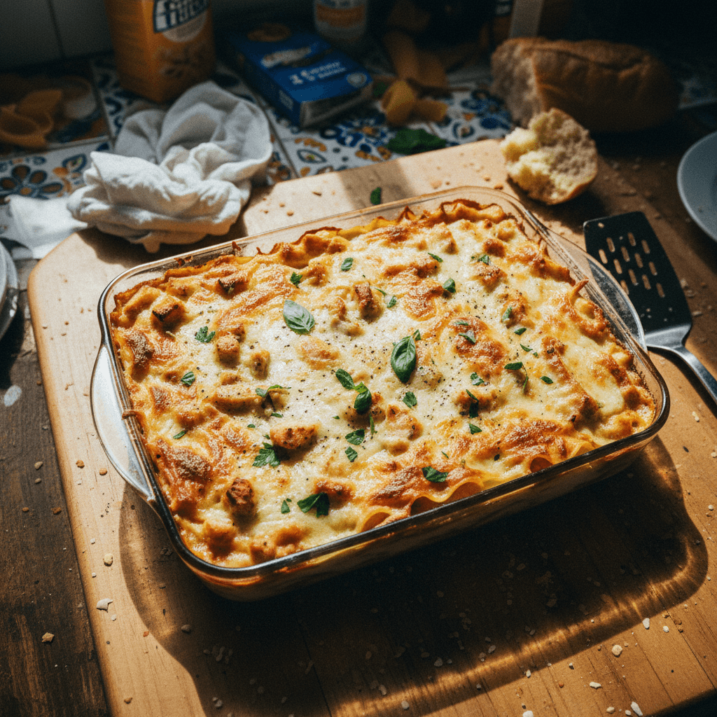 Creamy Chicken Alfredo Lasagna