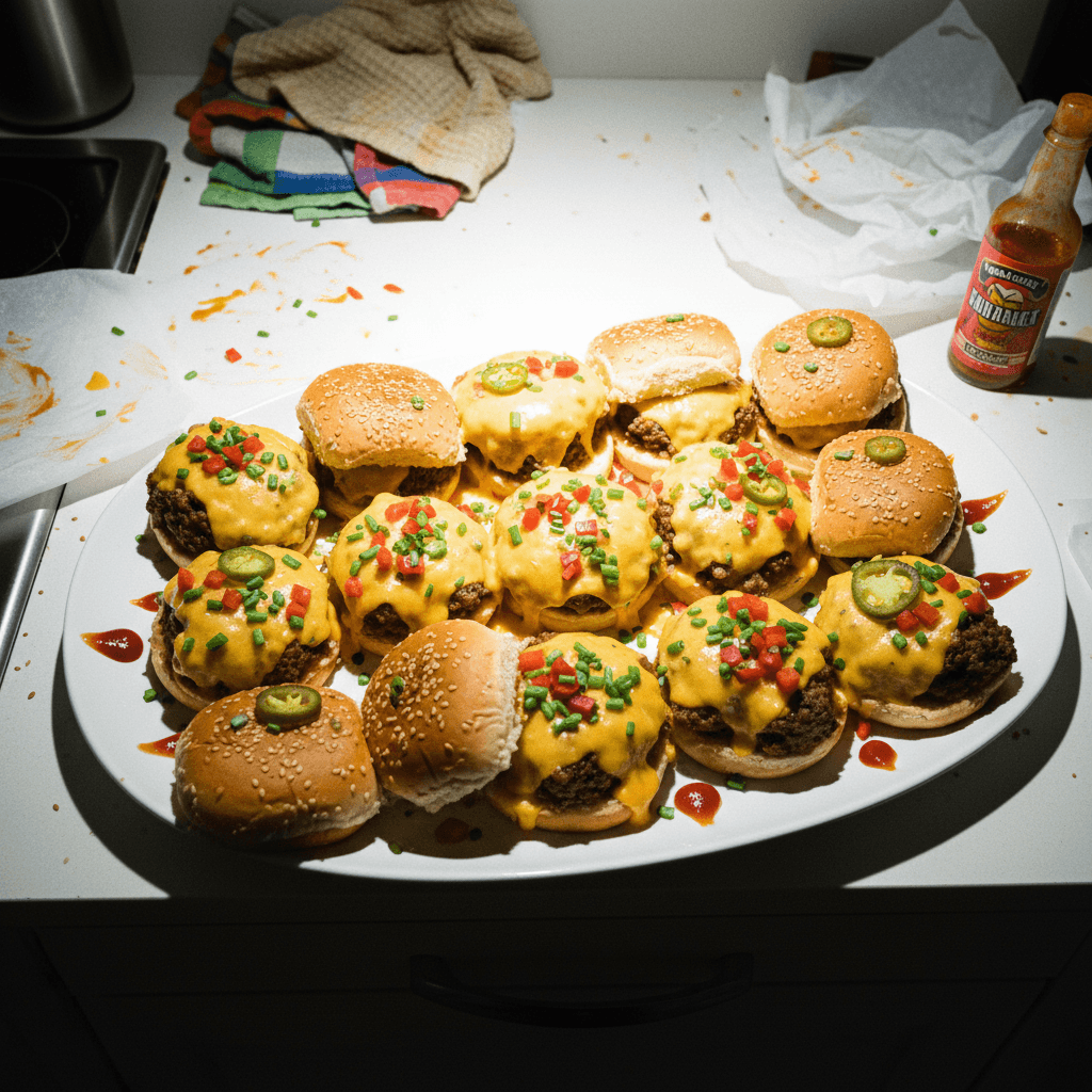 Cheesy Beef Slider Buns