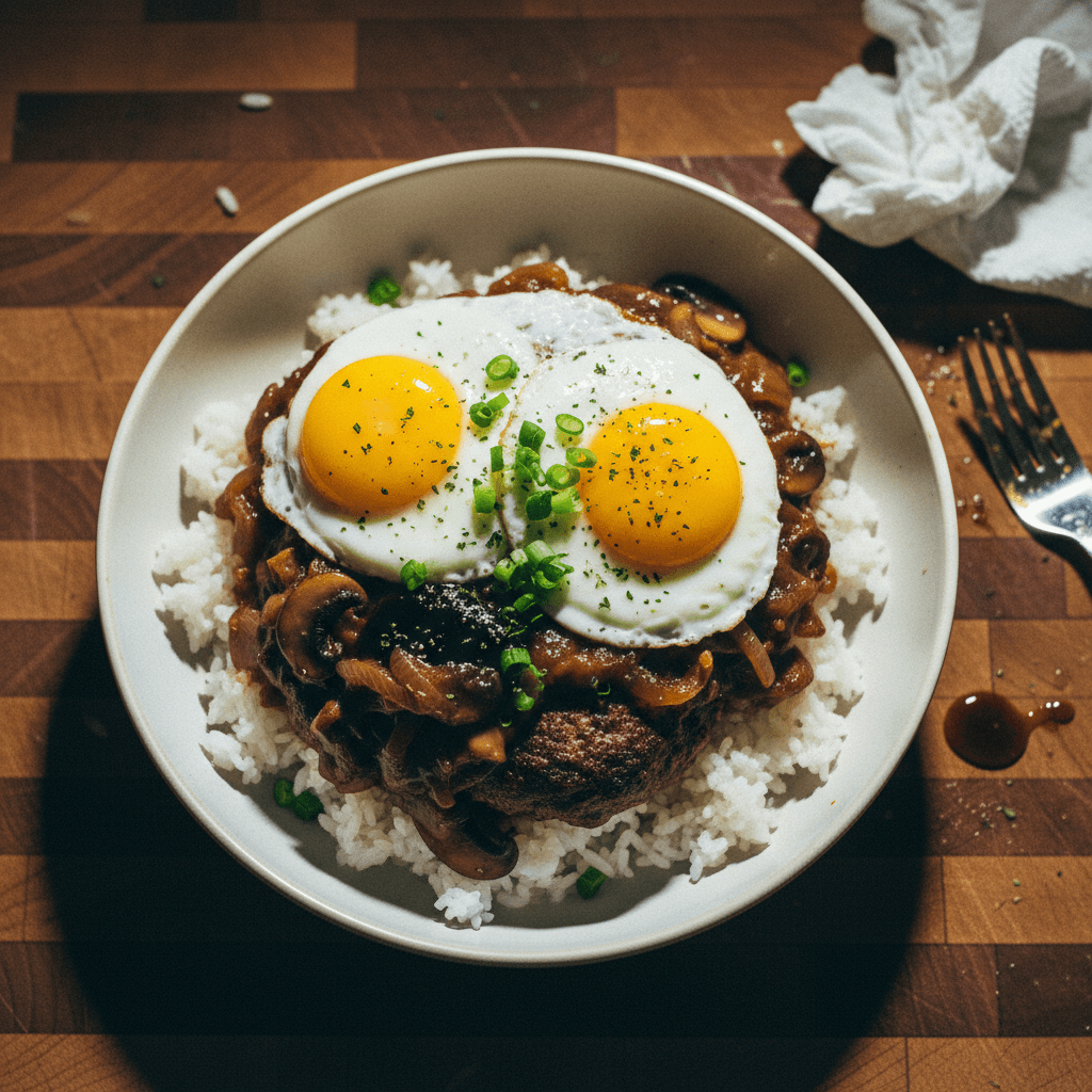 Hamburger Steak (Loco Moco style)