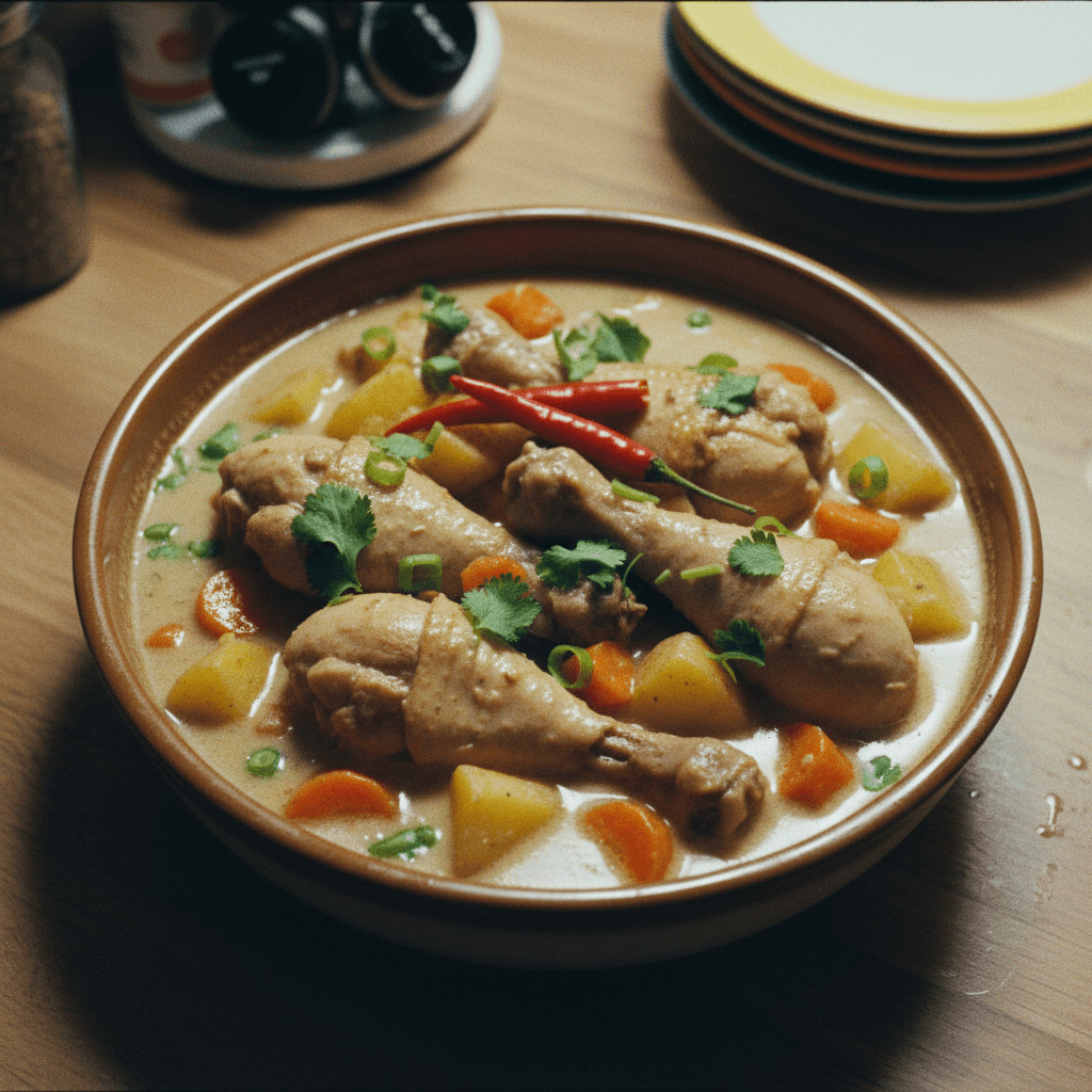 Chicken Adobo sa Gata (Chicken Adobo in Coconut Milk)