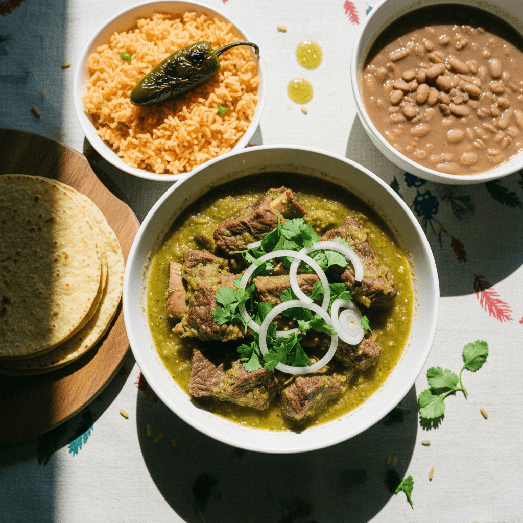 Costillas de Res en Chile Verde