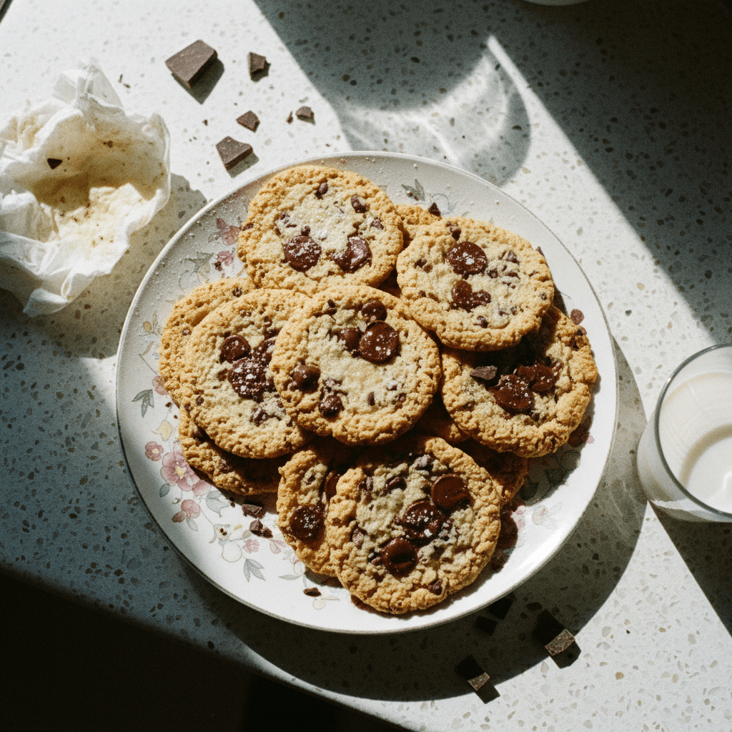 Thin, Crispy, Lacey Chocolate Chip Cookies