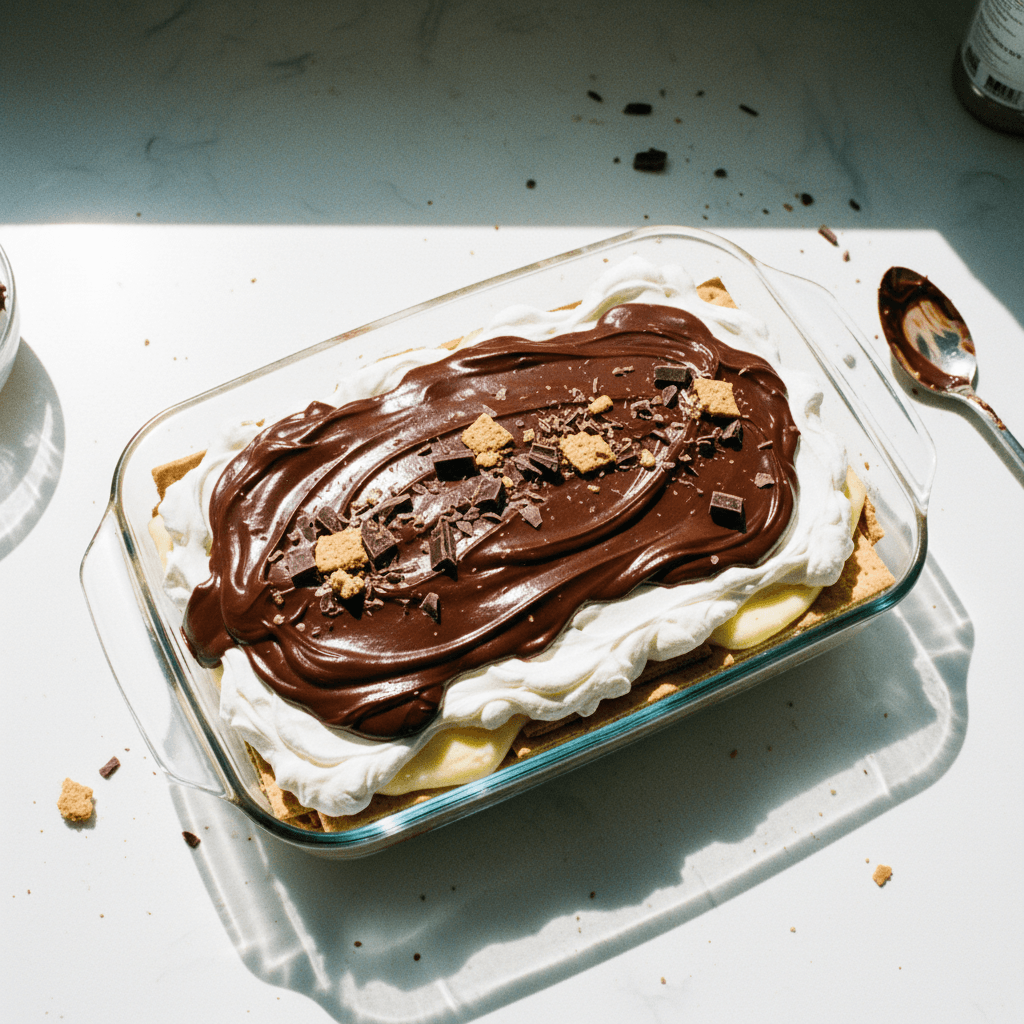 No-Bake Eclair Cake