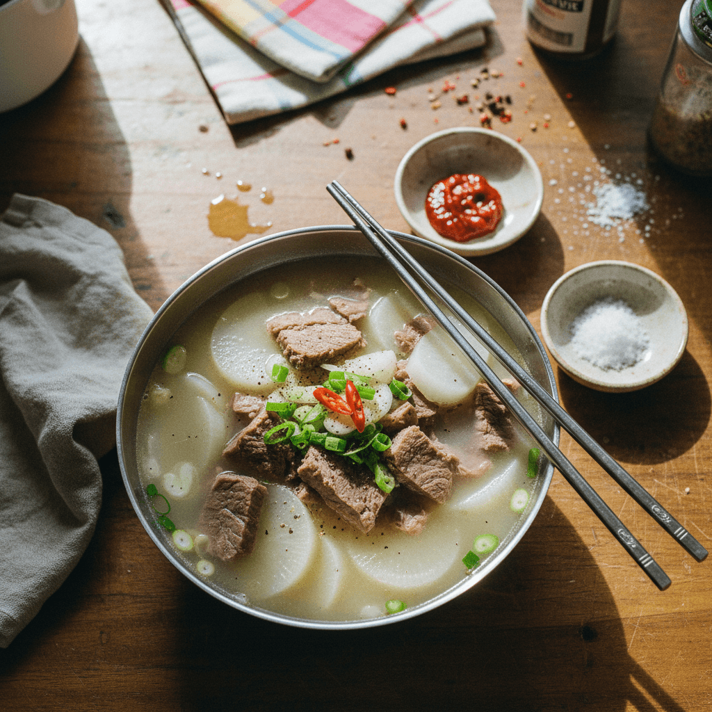 Korean Beef Radish Soup (Sogogi Muguk)