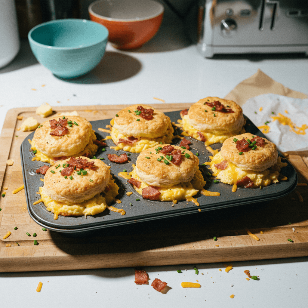 Bacon, Egg & Cheese Biscuit Bites