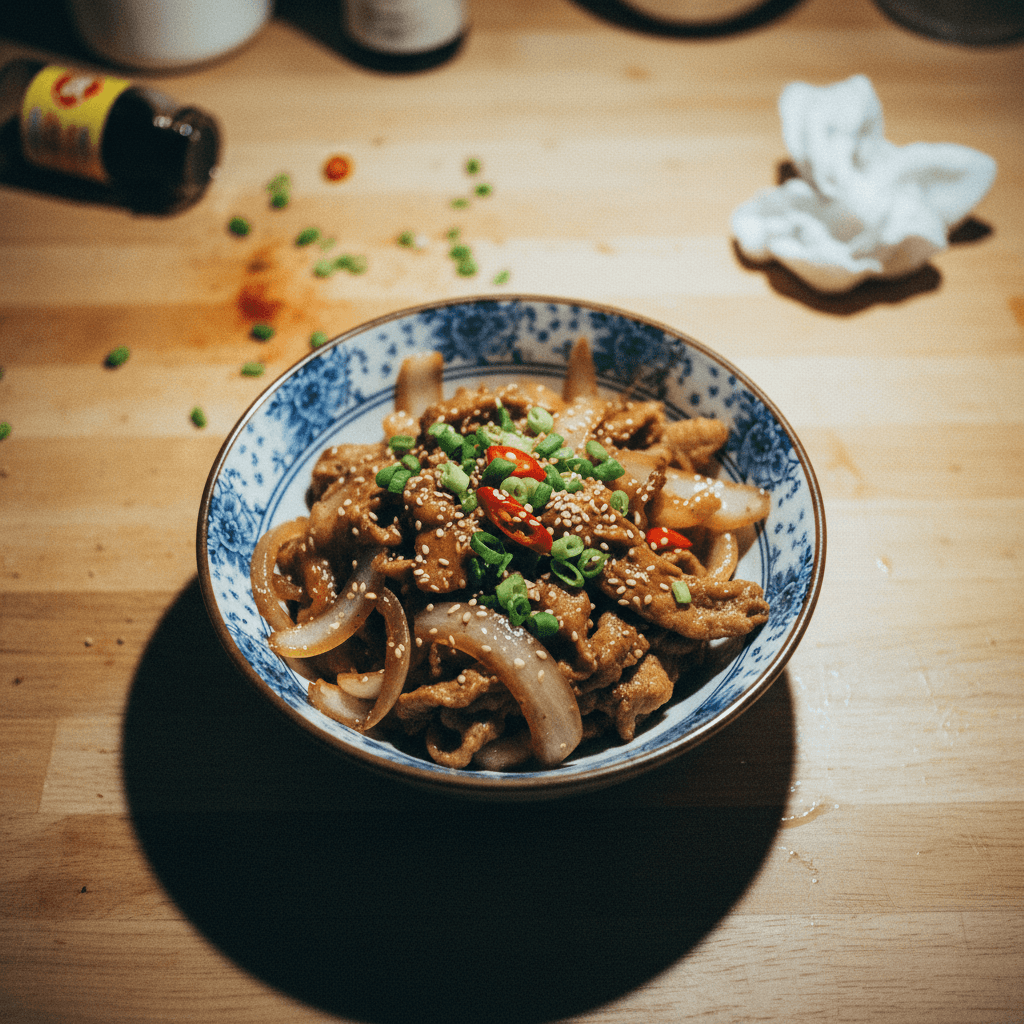 Stir-fried Onion with Meat