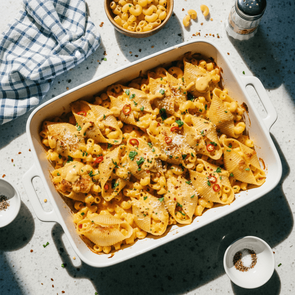 Mac & Cheese Stuffed Shells