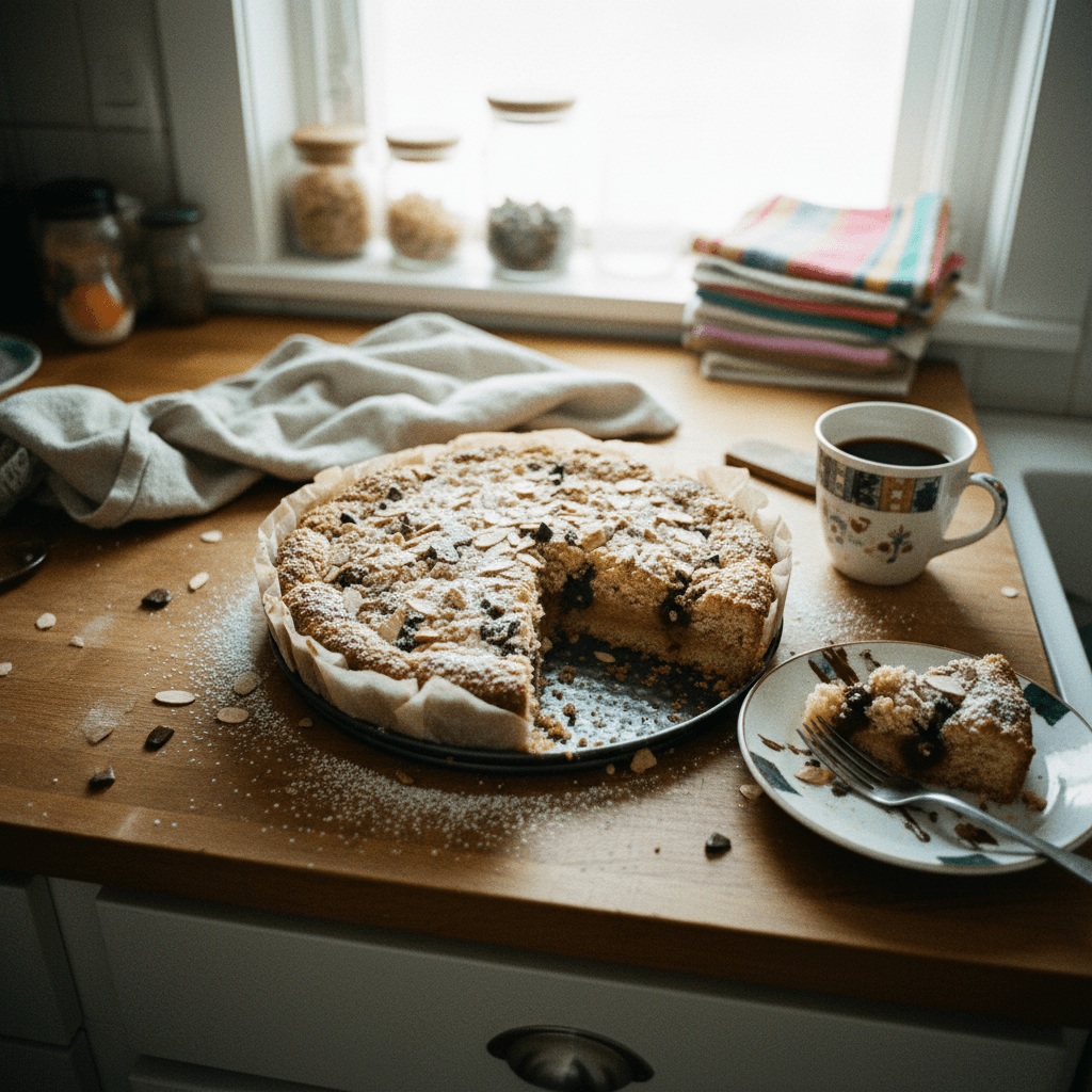 Chocolate Almond Croissant Coffee Cake