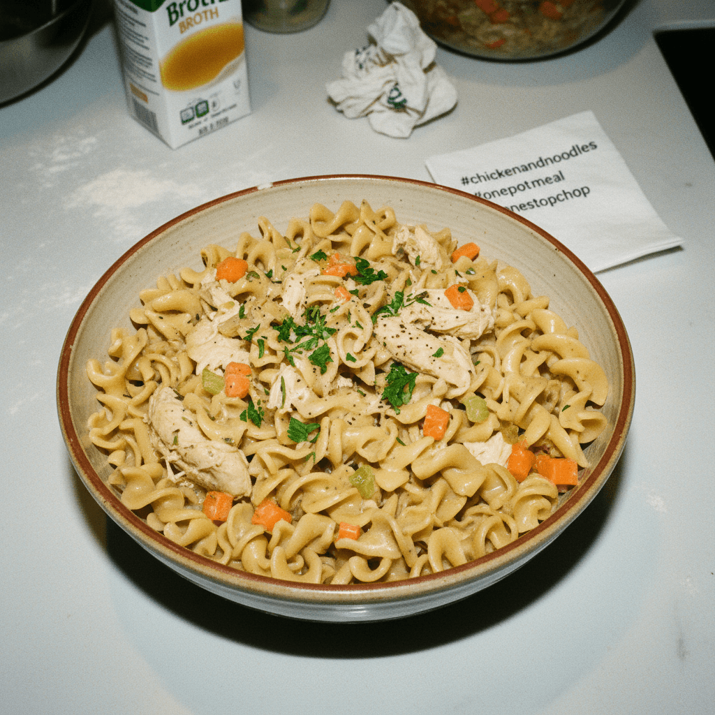 One-Pot Chicken and Noodles