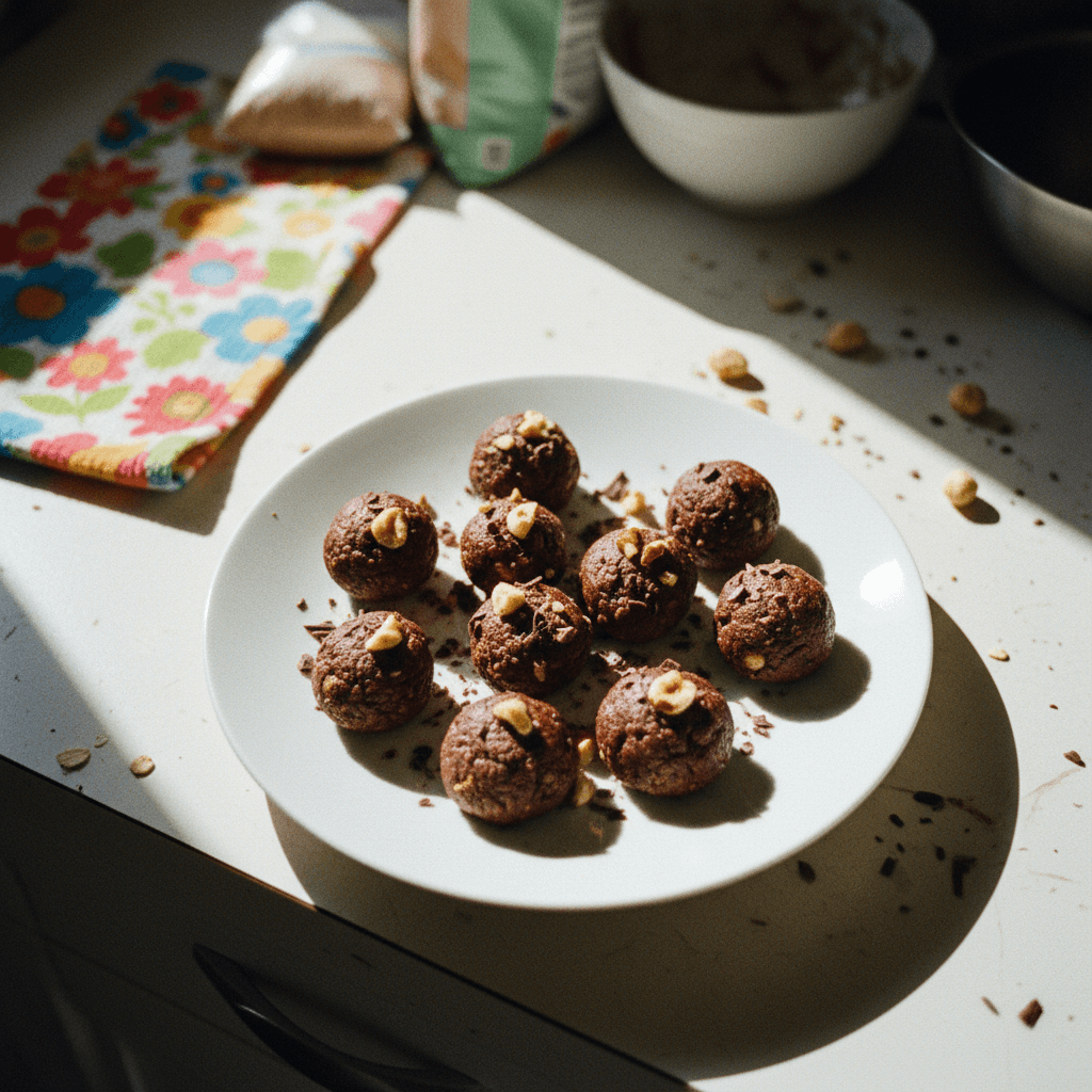 No-Bake Chocolate Hazelnut Energy Bites