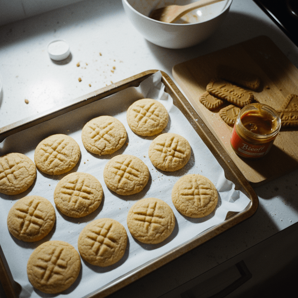 3-Ingredient Biscoff Cookies