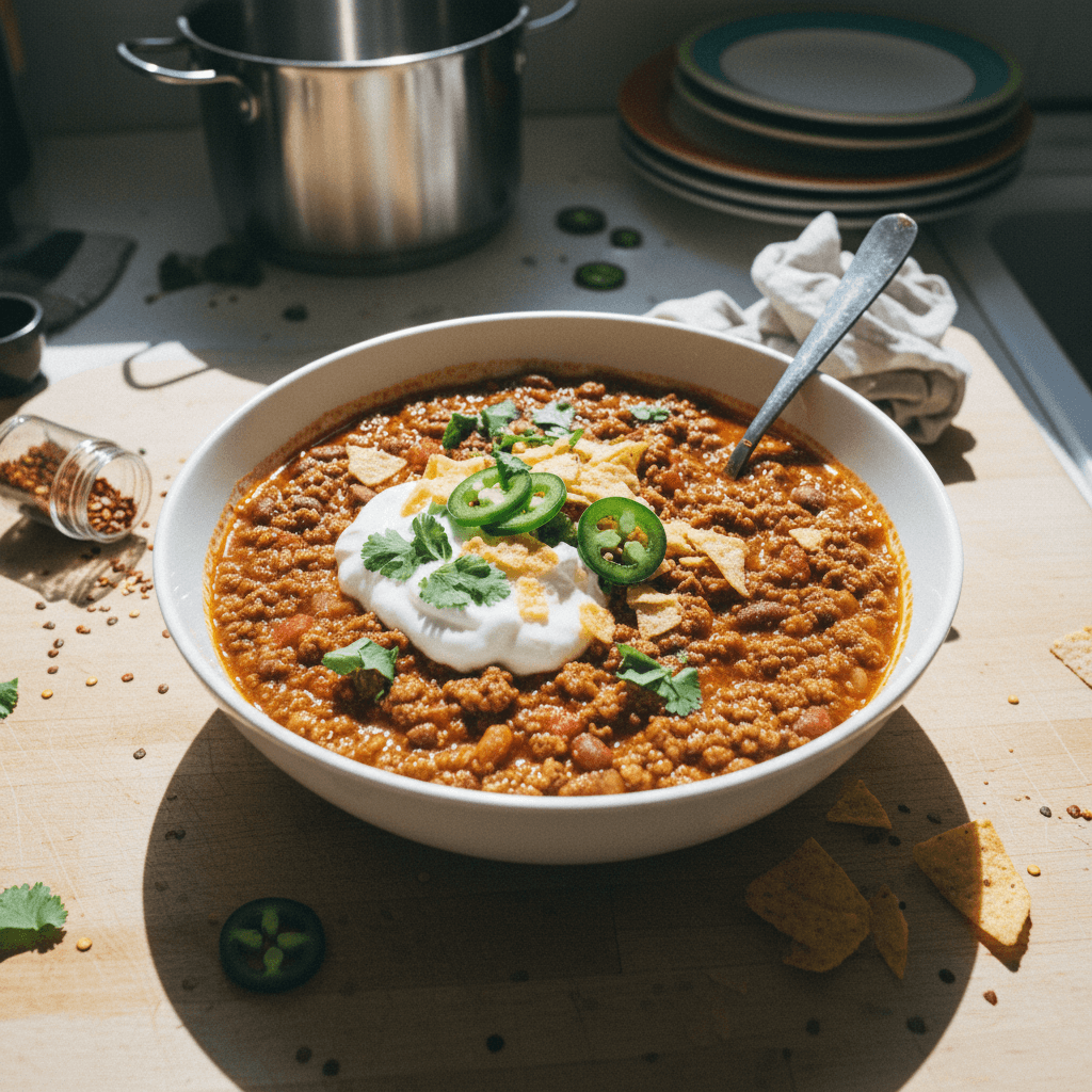 High-Protein Lean Ground Turkey Chili