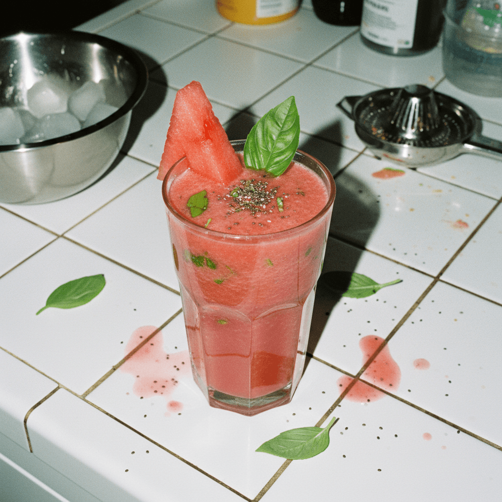 Batido de Sandía y Albahaca