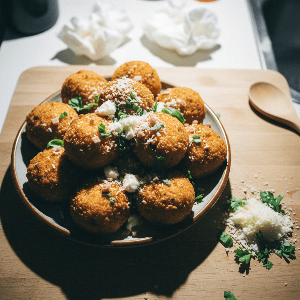 Italian Rice Balls (Arancini Bianco)