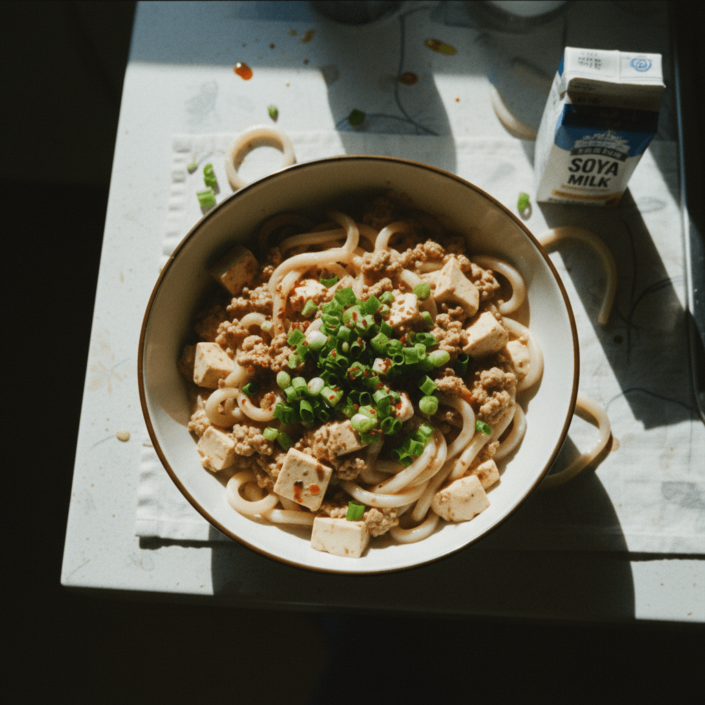 VIRAL Creamy Mapo Tofu Udon