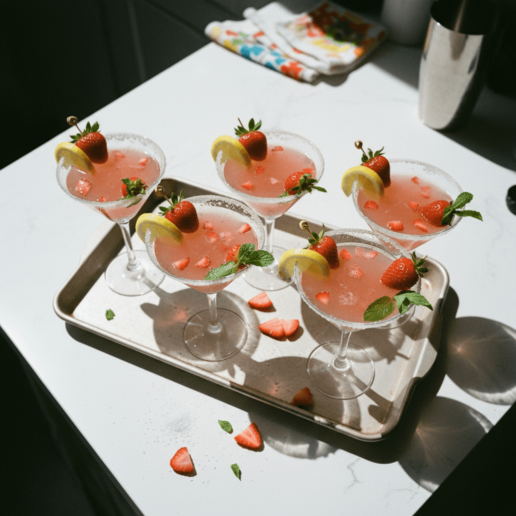 Batch Strawberry Lemon Drop Martini