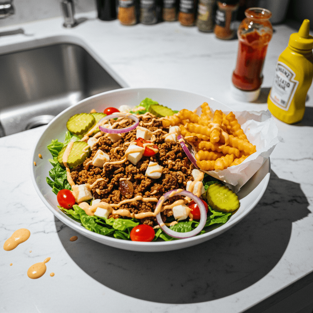 Burger Bowl with Special Sauce