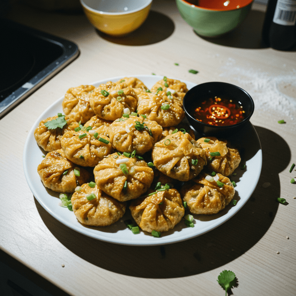 Crispy Chicken Rice Paper Dumplings