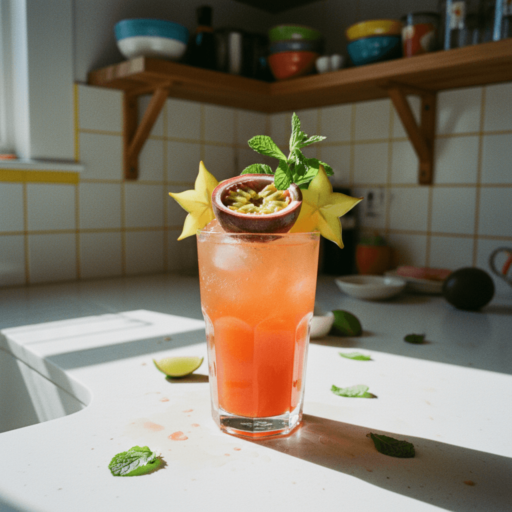 Tropical Sunset Passion Fizz