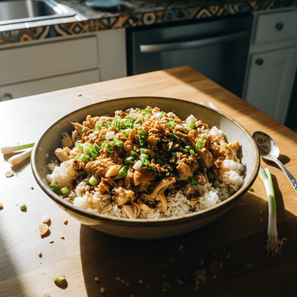 Costco Scallion Chicken and Rice