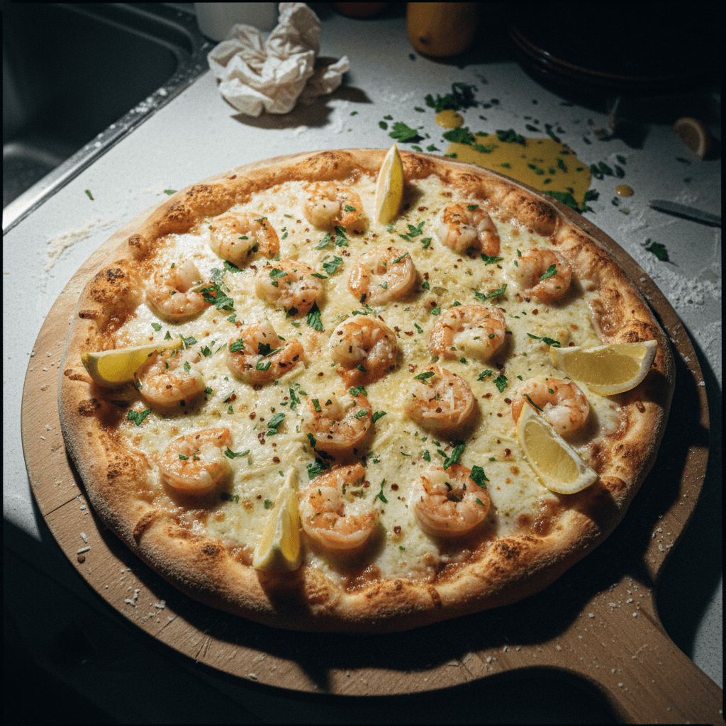 Shrimp Scampi Pizza