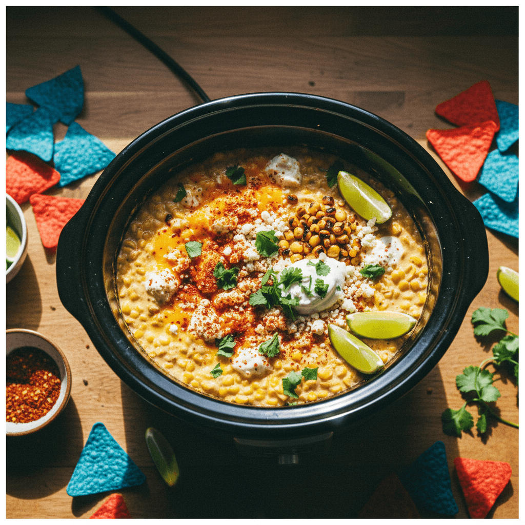 Slow Cooker Street Corn Dip